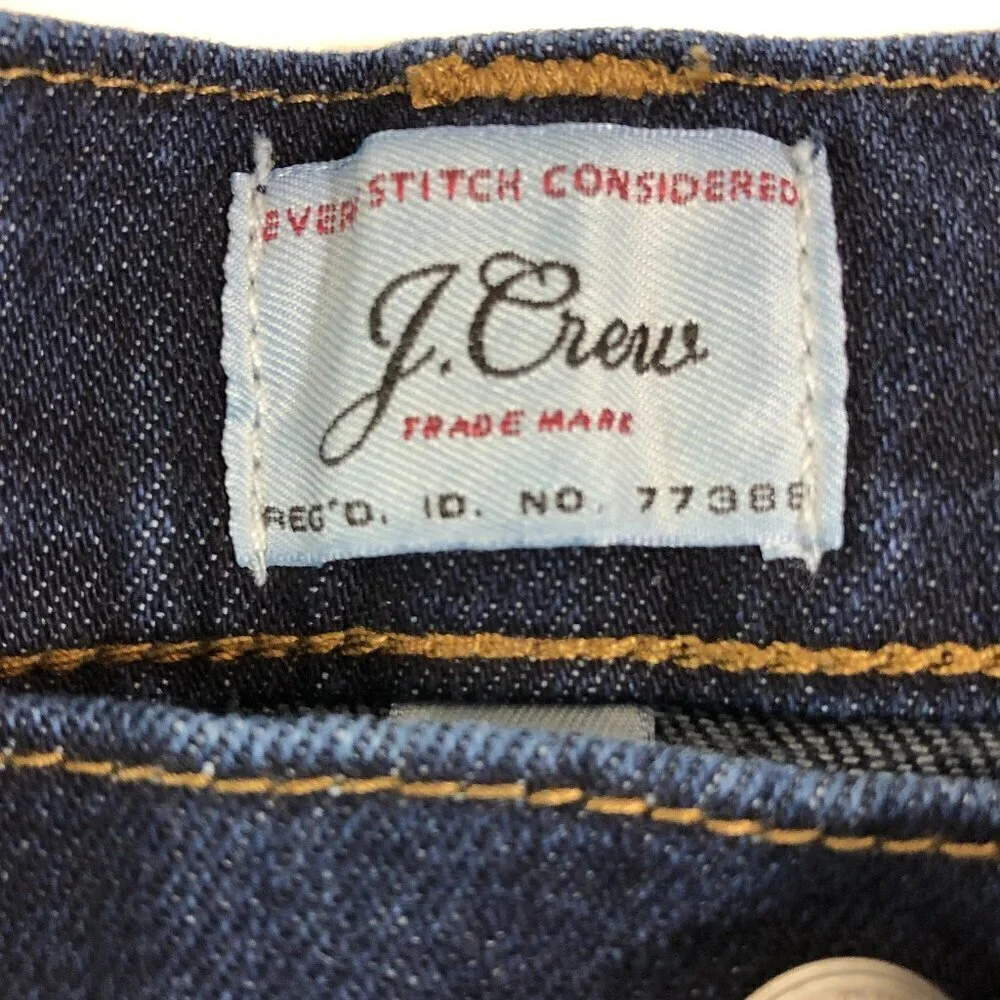 J. Crew 484 Slim Dark Wash Jeans Size 32 X 32